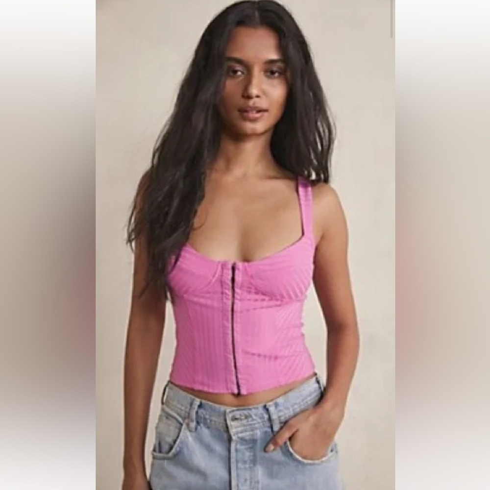 Free People Hot Pink Crop Top
